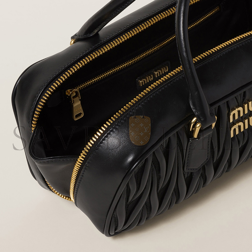 M1v M1v arcadie matelassÉ nappa leather bag 5bb148 (27*12*9cm)